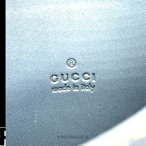 🔴 Gucci Card Holder Wallet - Powder Blue Guccissima Leather - Picture 6 of 7